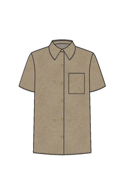 Shan Kate Vegan suede blouse